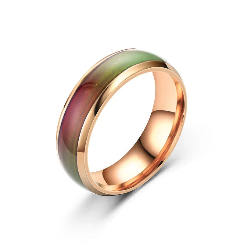 Stainless Steel Changing Color Rings,