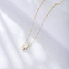 925 Sterling Silver Natural Stone cable chain Plating Inlay Round Pendant Necklace