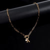 Jewelry Casual Classic Style Letter 201 Stainless Steel 304 Stainless Steel Artificial Pearl Pendant Necklace