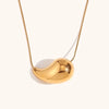 Jewelry Simple Style Solid Color 304 Stainless Steel 18K Gold Plated Plating Pendant Necklace