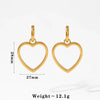 Jewelry Modern Style Sweet Heart Shape 304 Stainless Steel 316 Stainless Steel  16K Gold Plated White Gold Plated Gold Plated Jewelry Set